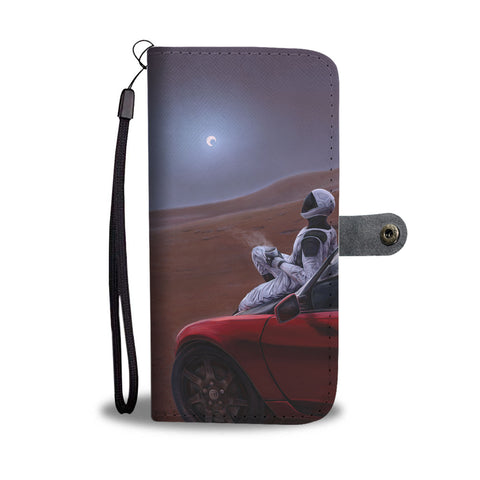 Red Car for the Red Planet - Phone Wallet